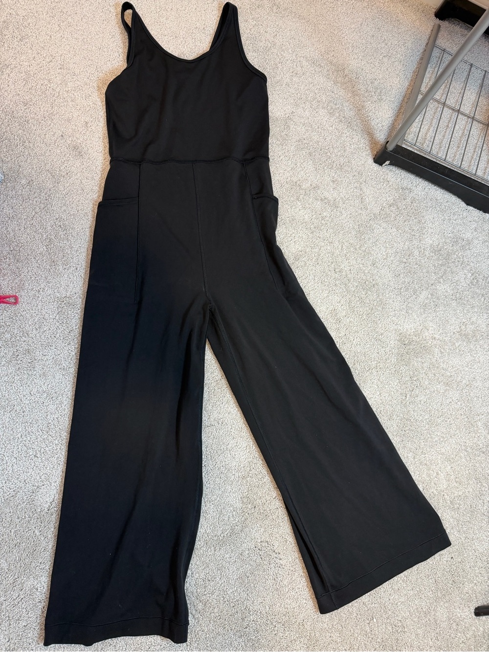 Athleta GIRL stash your treasures jumpsuit- Black
